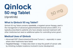 drugsgeneral_img Qinlock 50 mg Tablet – Uses, Dosage, Side Effects & Safety