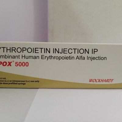 Wepox 5000 IU (Erythropoietin Alfa) injection for the treatment of anemia. Available for secure cold-chain shipping to the USA, UK, and UAE.