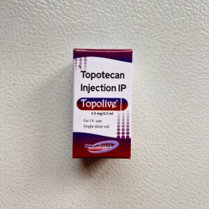 Topotecan 2.5 mg injection for lung and ovarian cancer treatment. Available for secure shipping to USA, UK, and UAE