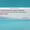 Wepox 10000 IU (Erythropoietin Alfa) injection by Wockhardt. Available for secure cold-chain shipping to the USA, UK, and UAE