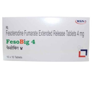 Fesobig 4mg Extended-Release Tablet Box by MSN Laboratories – Generic Toviaz Fesoterodine Fumarate