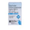 HCG 5000 IU Injection Human Chorionic Gonadotropin Standard IVF Trigger Shot for Ovulation Induction Fertility Treatment and Male Hypogonadism