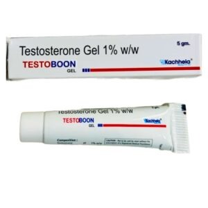 Testosterone Gel 5gm Testoboon or Cernos Brand Individual Transdermal Sachet Pack – Bioidentical Androgen Replacement Therapy (TRT) for Male Hypogonadism