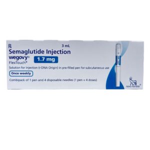 Wegovy 1.7 mg FlexTouch multi-dose injection pen by Novo Nordisk for maintenance weight management
