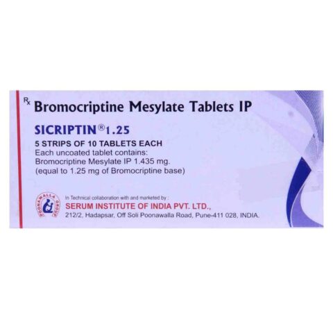 Bromocriptine 1.25mg Tablet