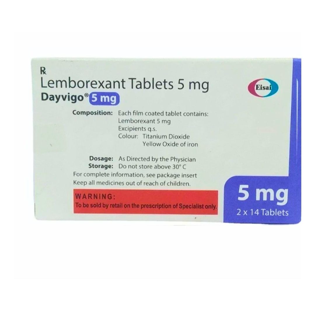 Dayvigo 5mg Lemborexant Tablets Blister Pack – Next Generation Orexin Receptor Antagonist for Insomnia Management