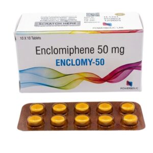 Enclomiphene 50 mg Tablet ECLOMY 50 for Low Testosterone, Secondary Hypogonadism and Male Fertility Preservation