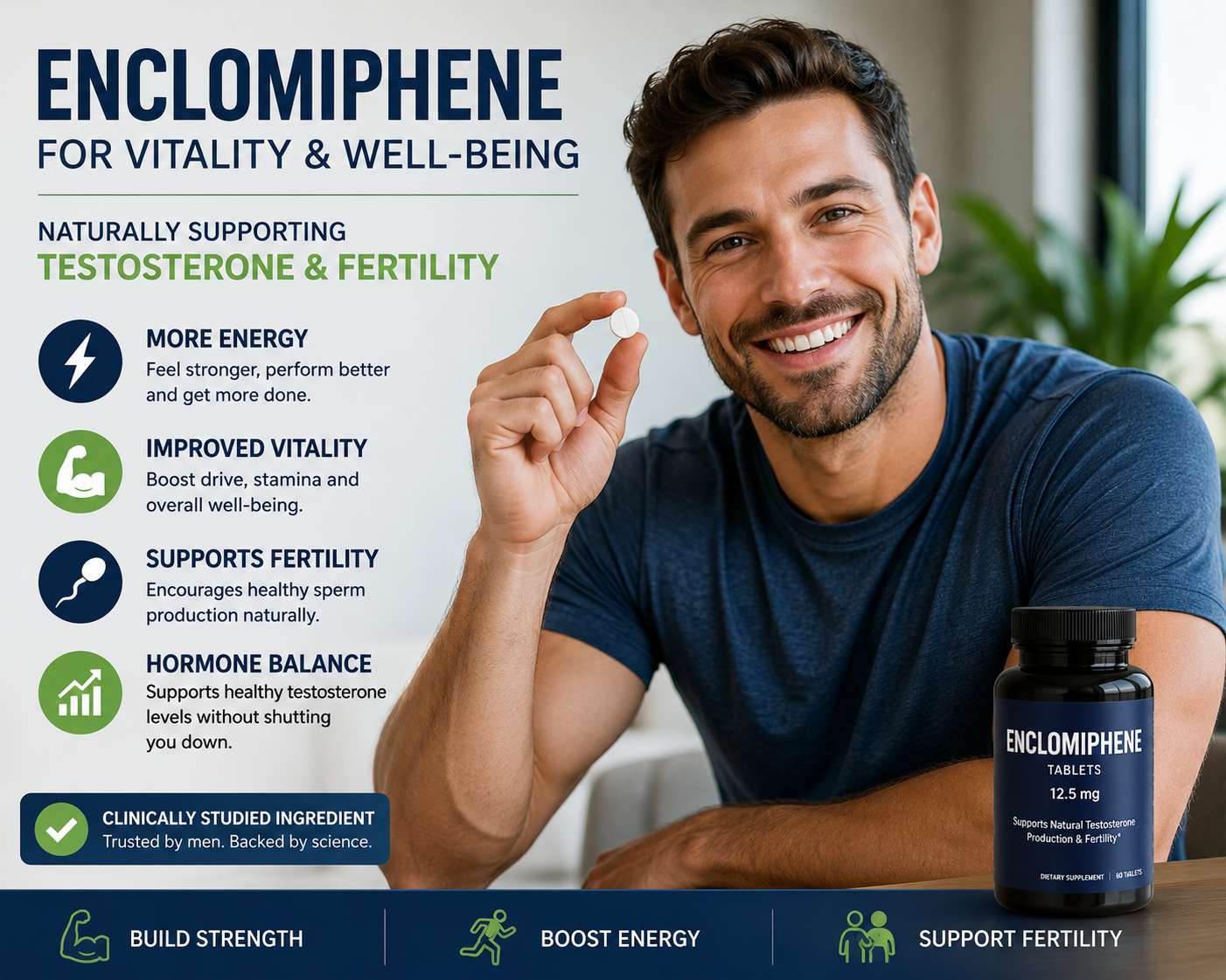 Enclomiphene Tablet for Men: The Testosterone Treatment That Keeps Your Body’s Own System Running
